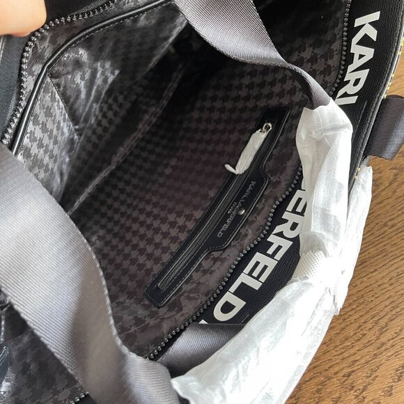 NWT! NEW! Karl Lagerfeld Neon Large Nylon Tote -Women - Picture 2 of 4